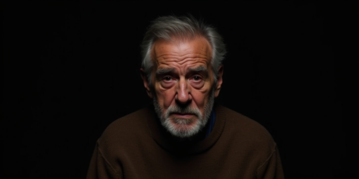 An Old Man Suffering from Alzheimer's Disease