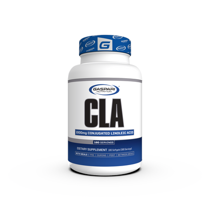 CLA – 1000mg Softgels for Weight Loss and Muscle Retention by Gaspari Nutrition, showcasing the product front view.
