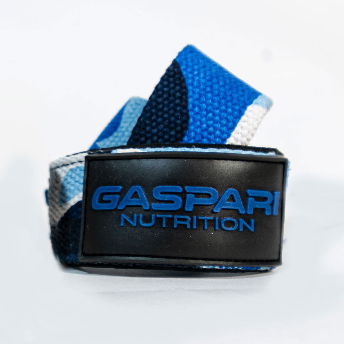 Blue and black Camouflage Lifting straps - Gaspari Nutrition 