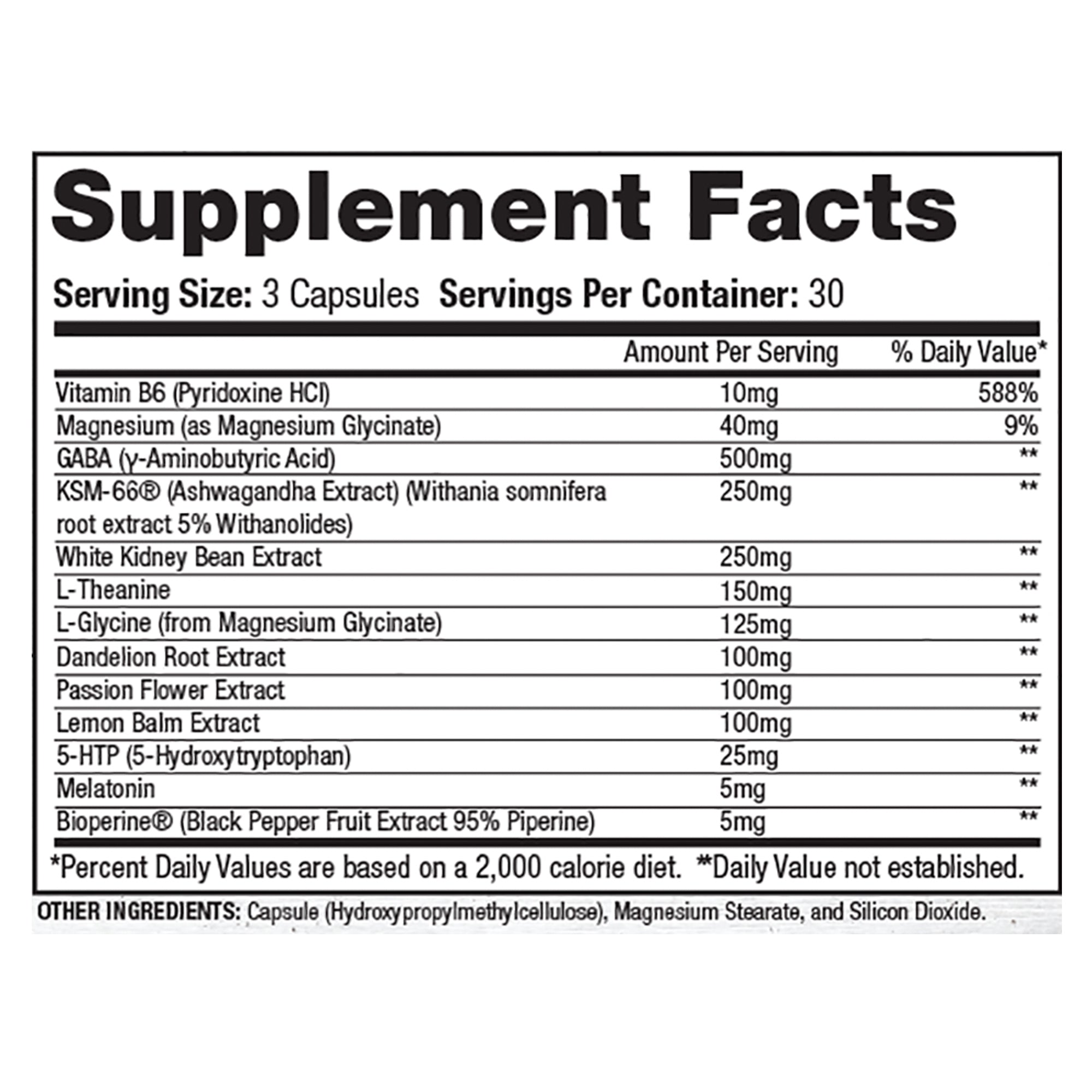 Supplement facts for Cytolean Nighttime PM included in the Gaspari Nutrition Summer Shred Stack, detailing key ingredients for nighttime fat burning.