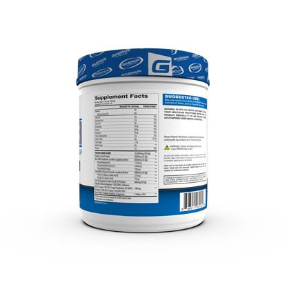 Back view of Gaspari Nutrition Proven Fiber Digestive Support highlighting the supplement facts and ingredients for effective digestion.